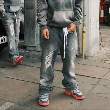 Acid Wash Straight Joggers