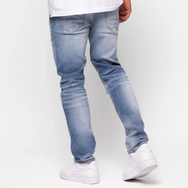 Acqua Distressed Tapered Jeans