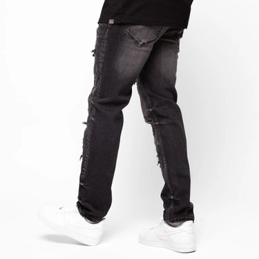 Amato Distressed Tapered Jeans