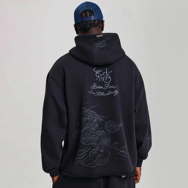 Shadow Graphic Relaxed Hoodie