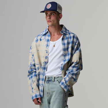 Bleached Plaid Shirt