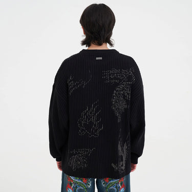 Gothic Ribbed Knit Jumper
