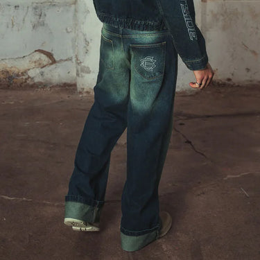 Harden Loose Turn Up Jeans
