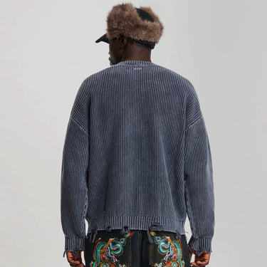 Los Angeles Distressed Knit Jumper