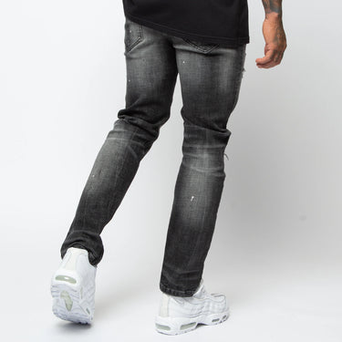 Mosole Distressed Tapered Jeans