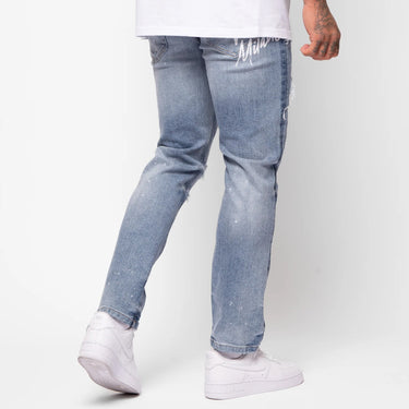 Rossi Distressed Tapered Jeans