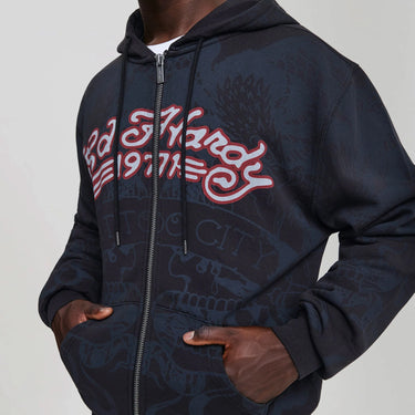 Shadow Eagle Relaxed Zip Hoodie