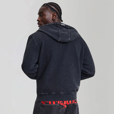 Storming New York Washed Relaxed Zip Thru Hoodie